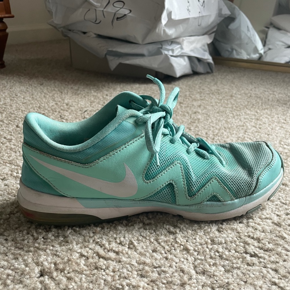 Teal/mint Nike sneakers
